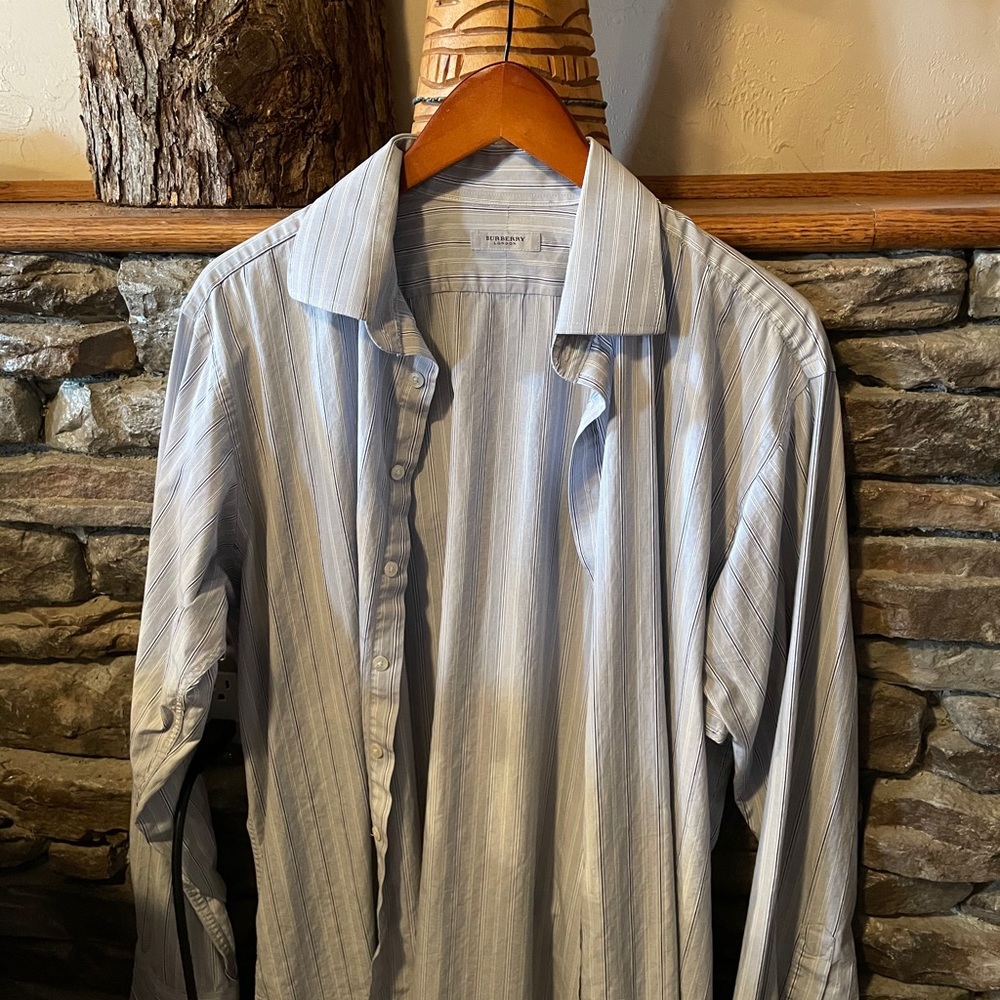 Men's Burberry dress shirt French cuff